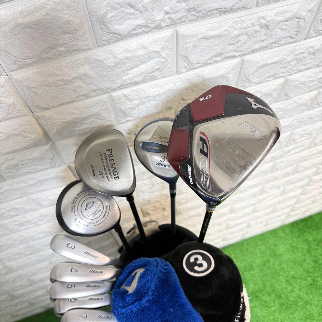ゴルフセット　豪華　Mizuno ラウンド仕様　メンズ　飛距離抜群　すぐ使える