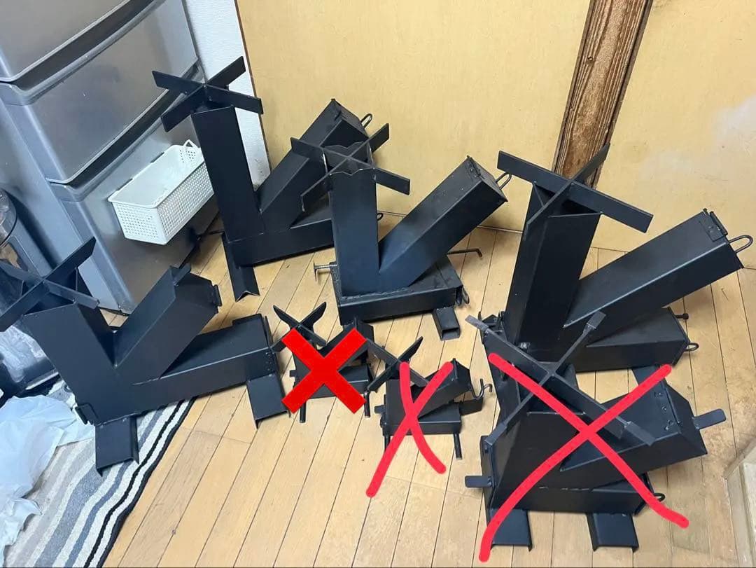 自作ロケットストーブ　5台　まとめ売り！ ハンドメイド　直接引き取り限定！！