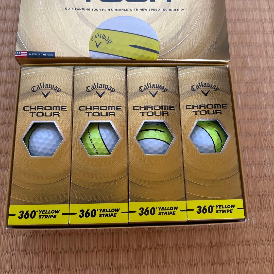 ラウンド用品・アクセサリー Callaway Chrome Tour 360 Yellow Stripe