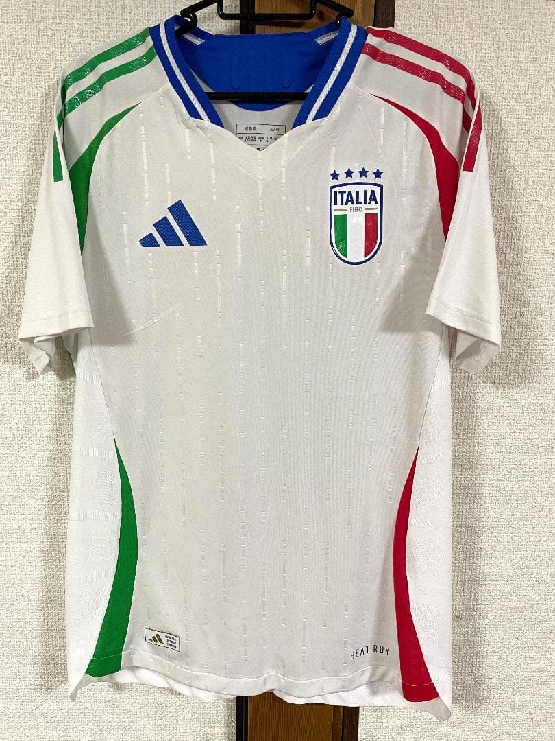 正規品 イタリア代表 24 オーセン アウェイ ユニ 日本XL 定価17600円