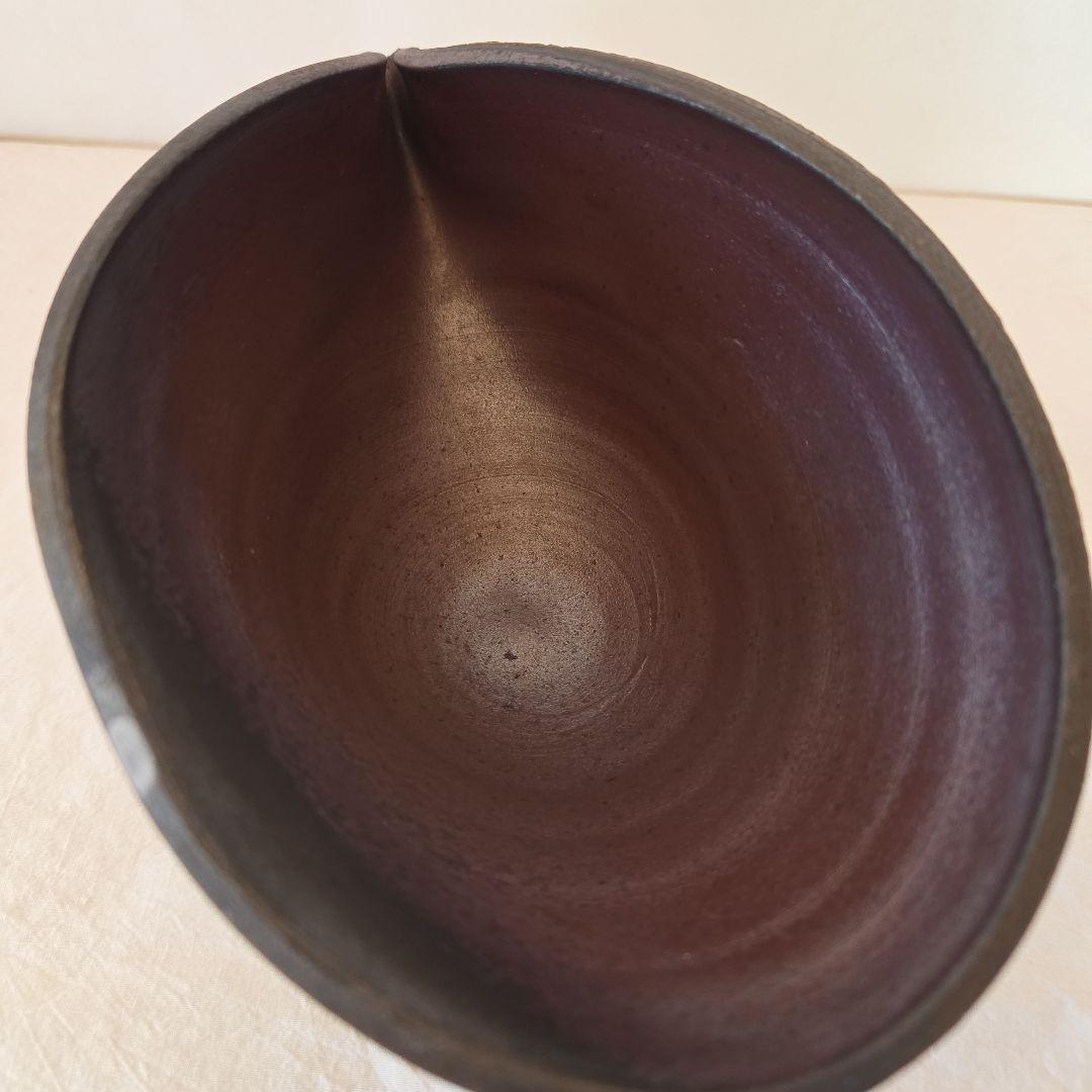 【美品】陶芸家 島るり子さん 焼き締め 片口