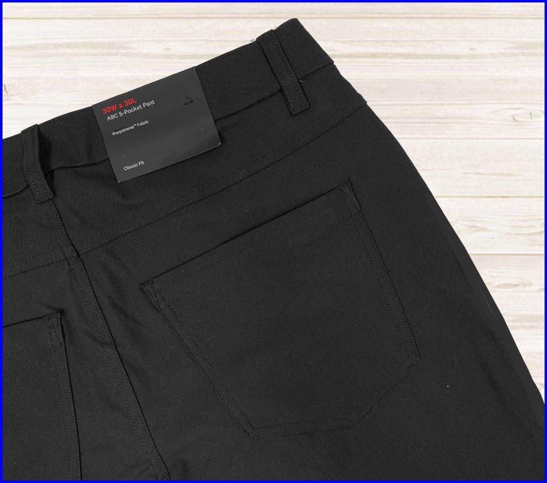 【新品】ルルレモンABCクラシックフィット5ポケットパンツ黒ブラックM30