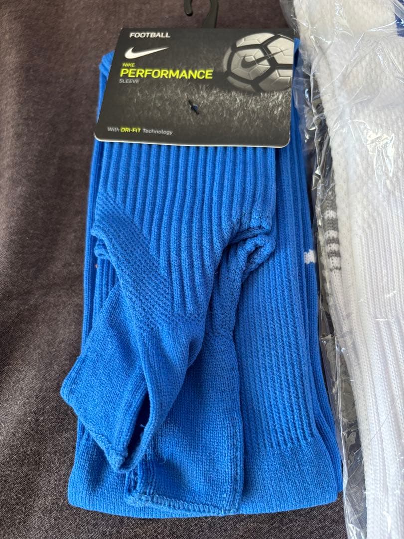 Nike サッカーソックス 5足セット 青/白25~27cm、27~29cm