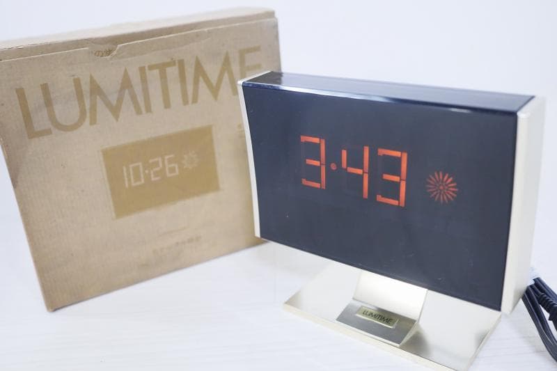 ★田村電機　光デジタル時計　ルミタイム Lumitime KT-207