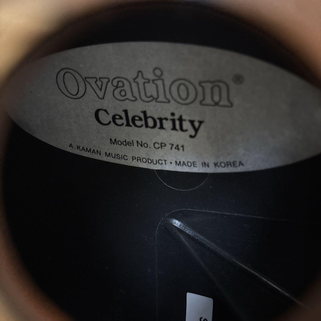 【美品】 Ovation Celebrity C741 ギグバック付