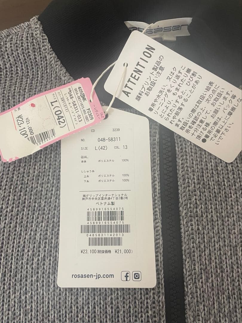 ROSASEN ゴルフウェア アウター クォーターゲージ ブルゾン L