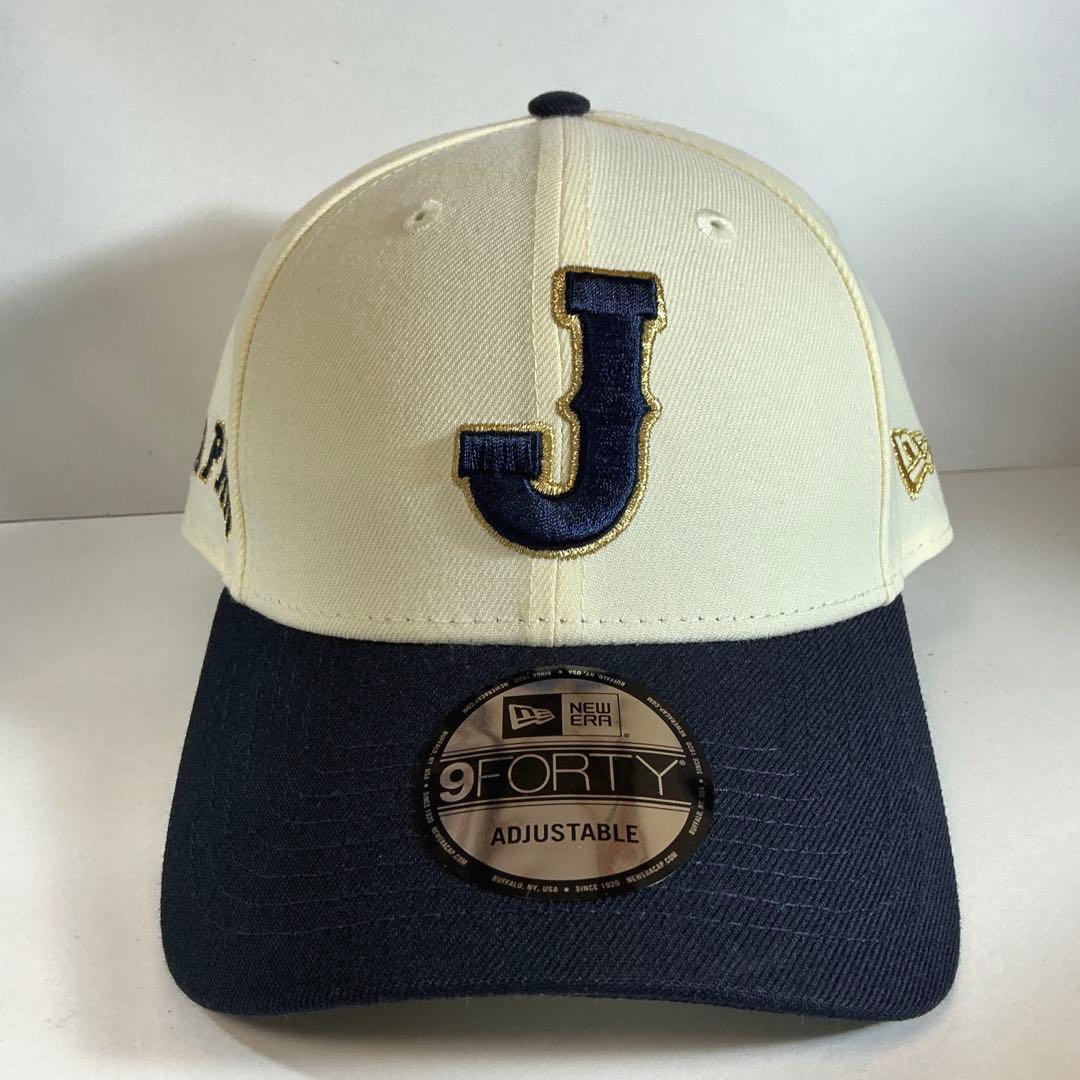 侍ジャパン　J ロゴ SIDE Japanロゴ クリーム ネイビー　新品未使用