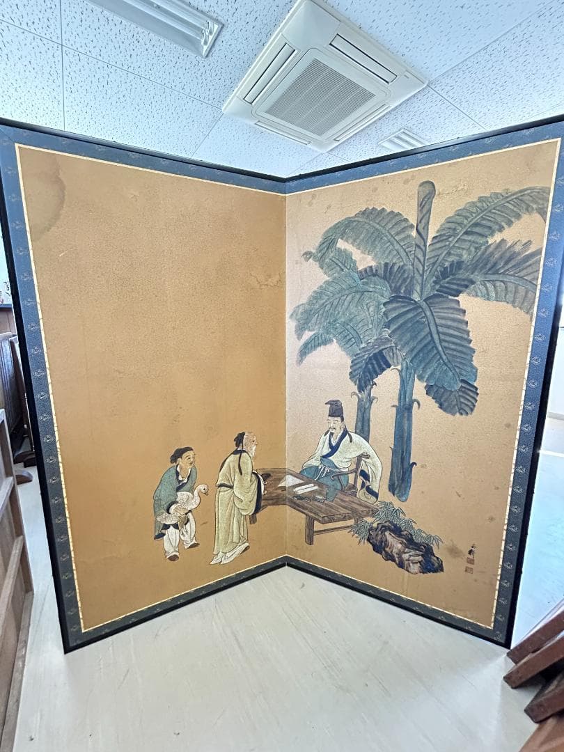 屏風（送料込み）美術品/アンティーク/日本画