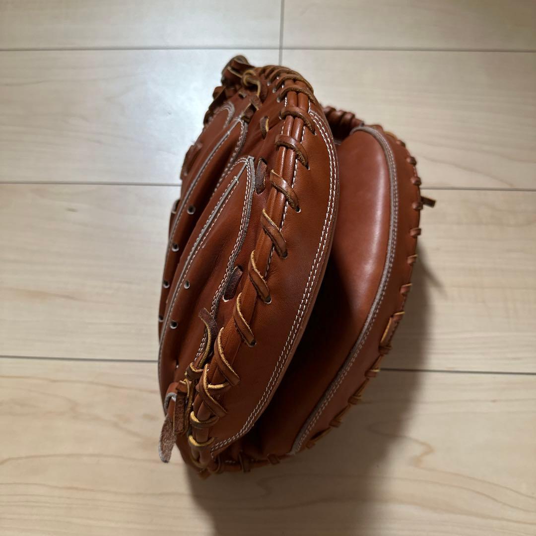 と*9様 10,000円スタート ハイゴールド　左投げ用キャッチャーミット　軟式