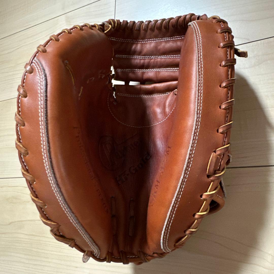 と*9様 10,000円スタート ハイゴールド　左投げ用キャッチャーミット　軟式