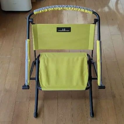 小川テント ogawa ハイ&ロー2ウェイチェア 中古　イエロー×グレー