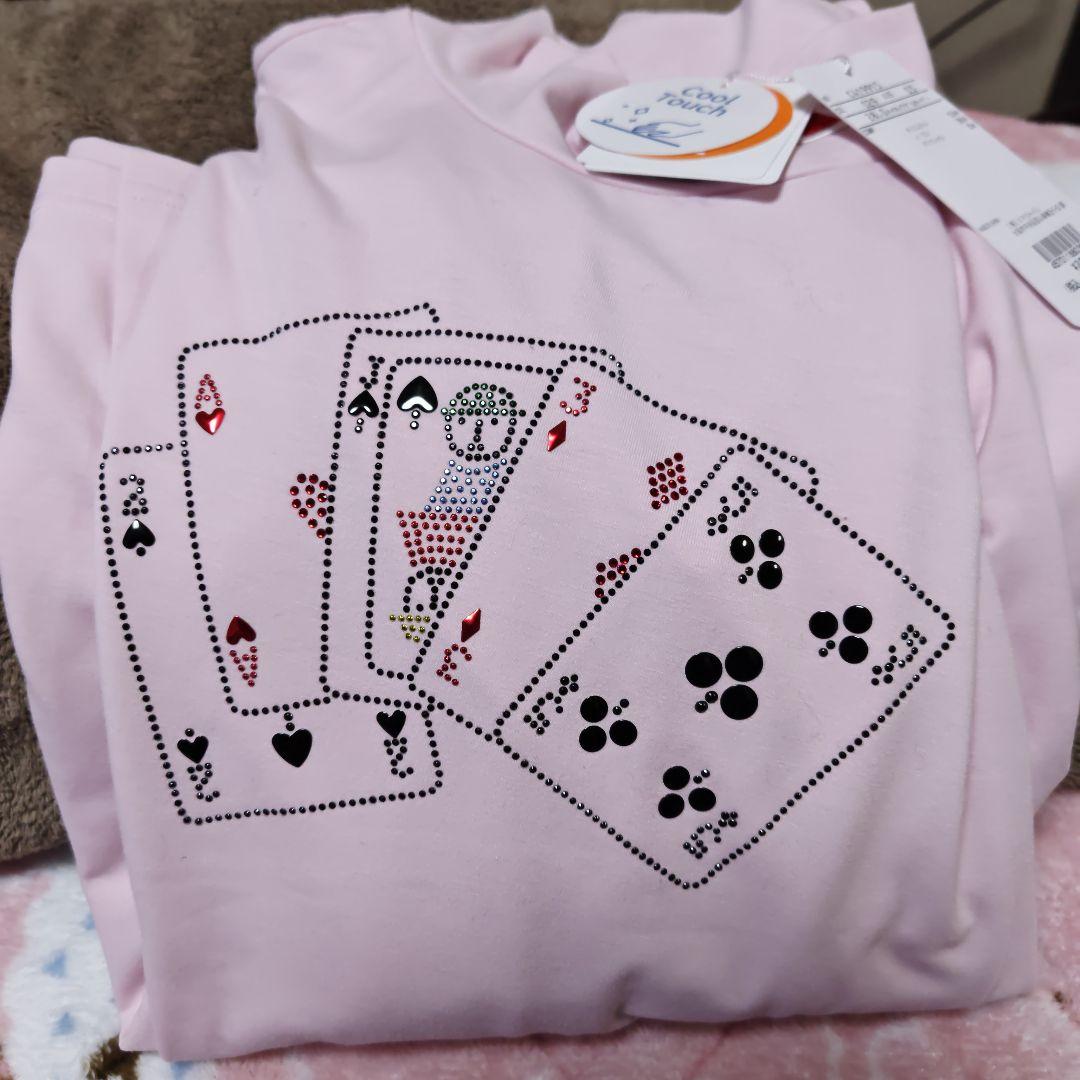 Picone クールタッチ ピンクハイネックプルオーバー　LL