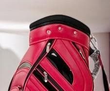 送料無料/新品未使用展示品　TaylorMade ピンクRED ゴルフバッグ
