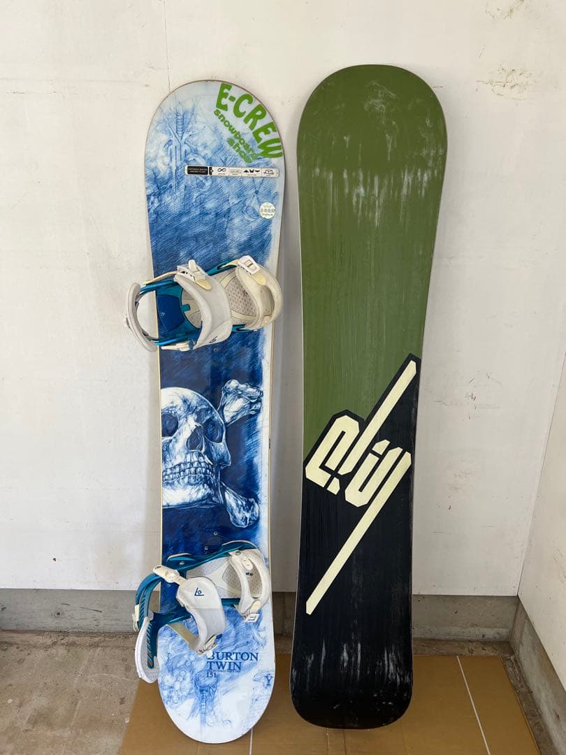 ROSSIGNOL 布施忠モデル　BURTON UNIONバインディング　板2枚