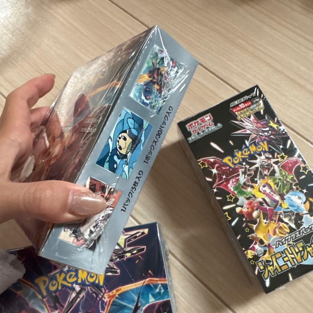 【未開封】シュリンク付 黒炎の支配者 2箱 + シャイニートレジャーEX 1箱