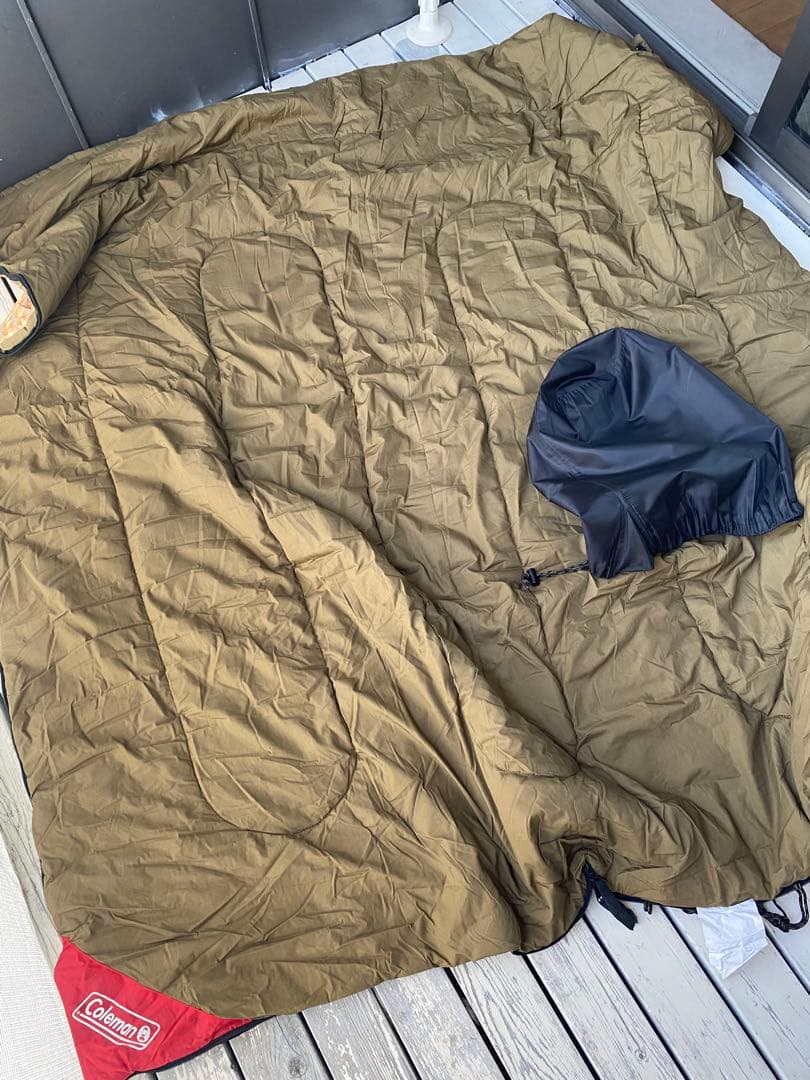 3個セット Coleman スリーピングバッグ 寝袋 未使用 超美品 布団にも