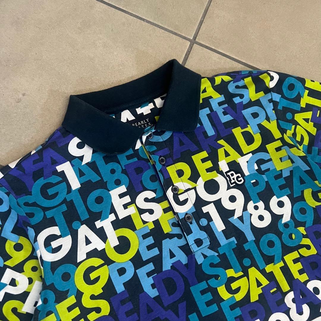 Pearlygates パーリーゲイツ　セットアップ　総柄　シャツ　ハーフパンツ