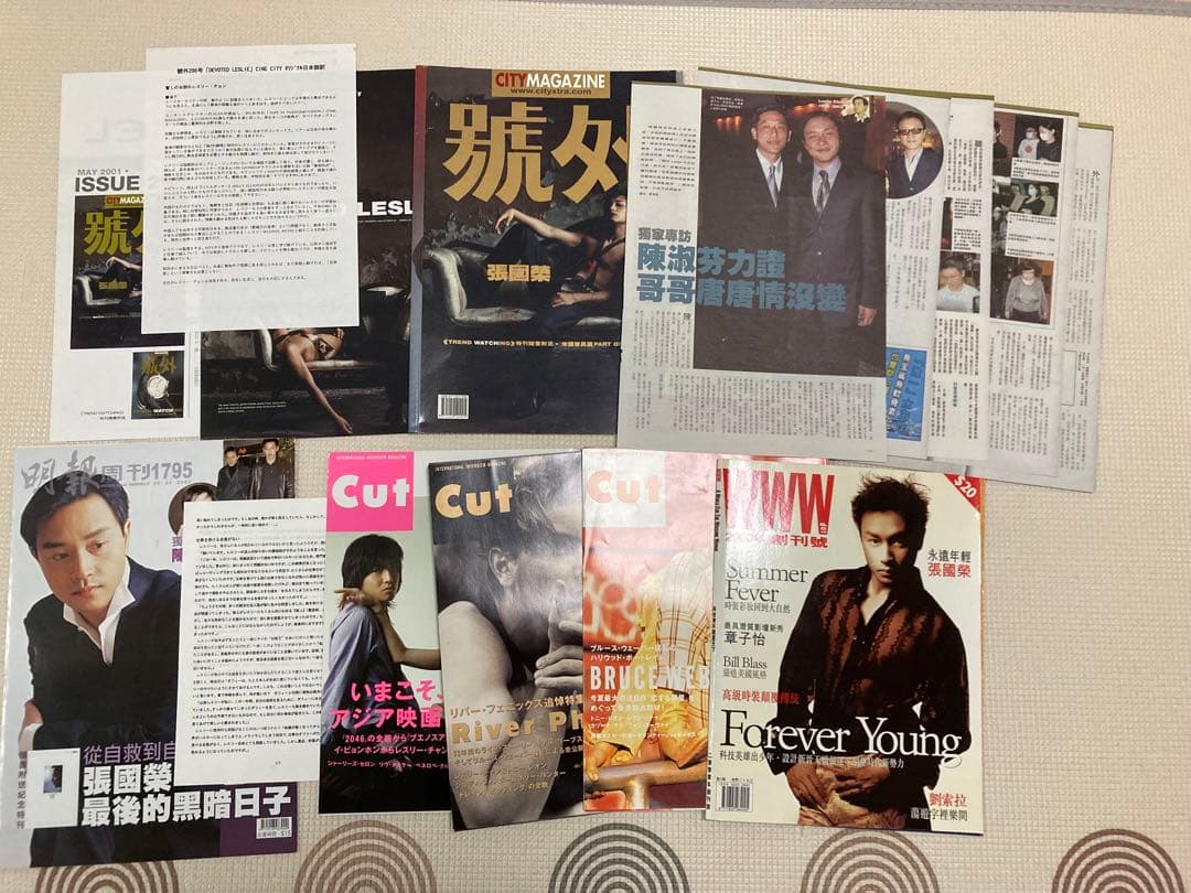 レスリーチャン　雑誌　切り抜き　引退　まとめ①