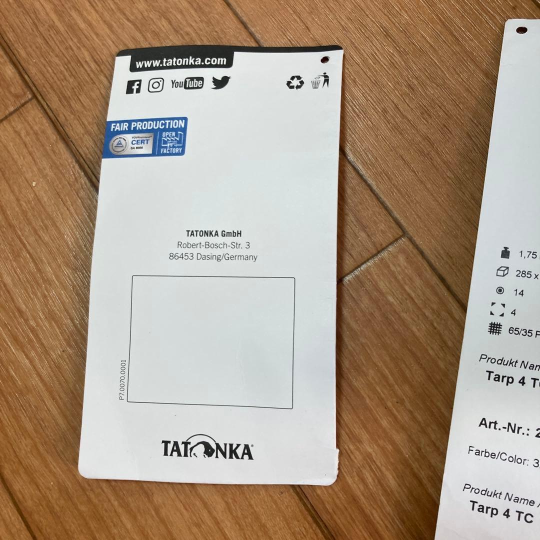 tatonka タープ4tc