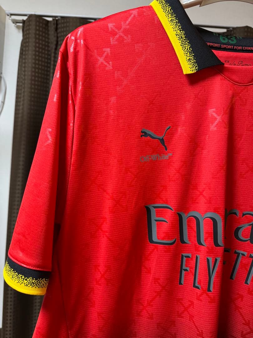 PUMA x AC Milan x Off-White サッカーシャツ