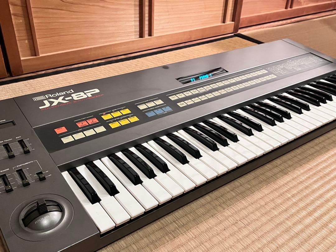 【動作確認済】Roland JX-8P アナログシンセ ハードケース付 MIDI