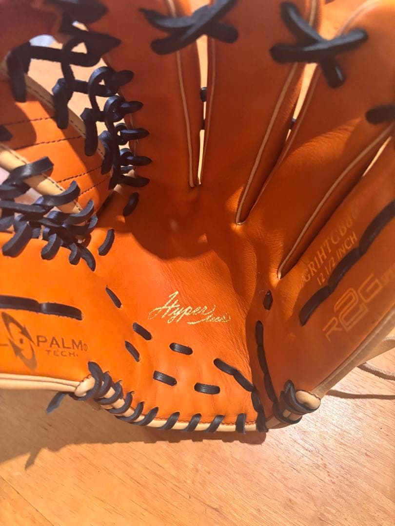 Rawlings 12.5インチ 外野用 軟式グローブ キャメル　右利き用