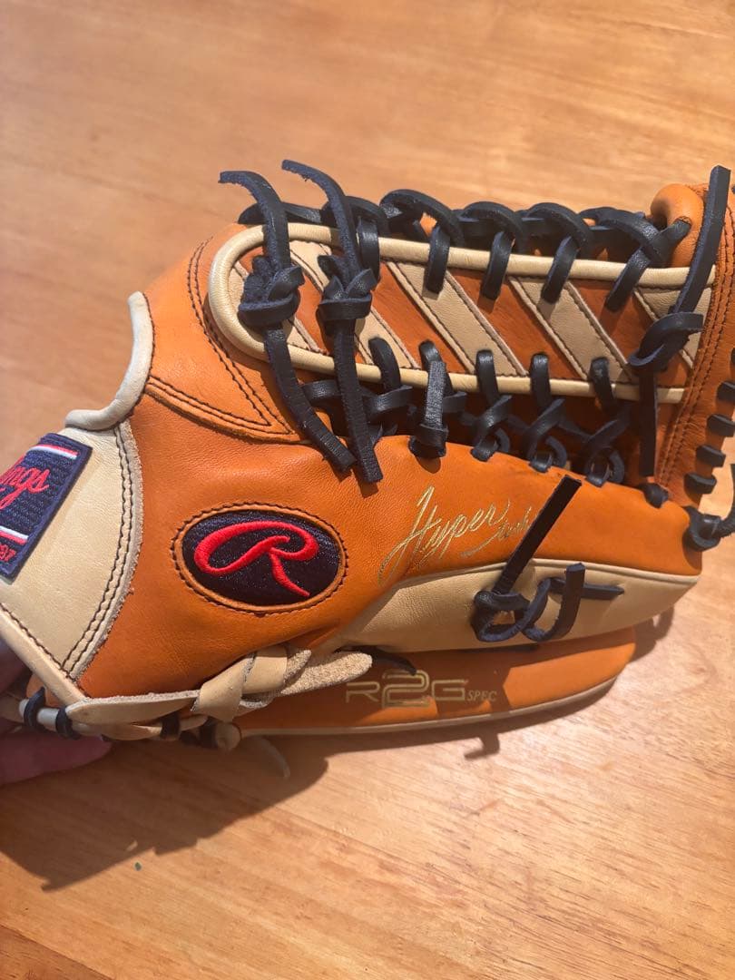 Rawlings 12.5インチ 外野用 軟式グローブ キャメル　右利き用