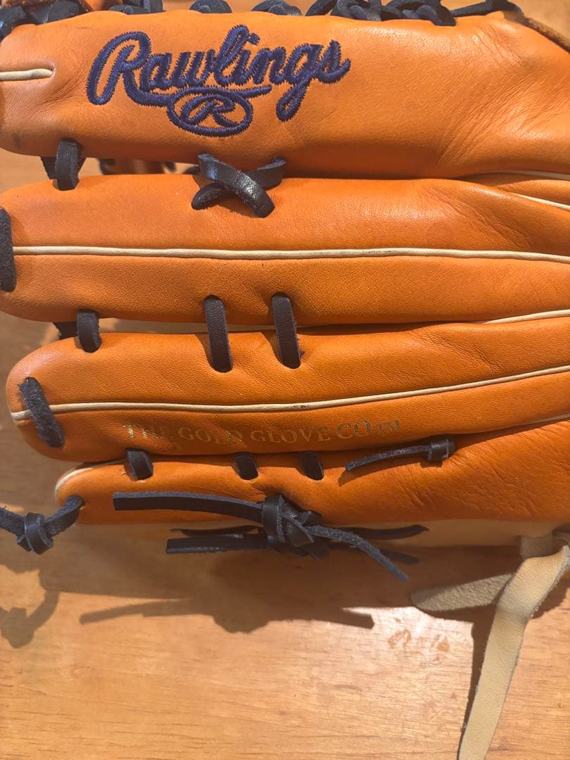 Rawlings 12.5インチ 外野用 軟式グローブ キャメル　右利き用