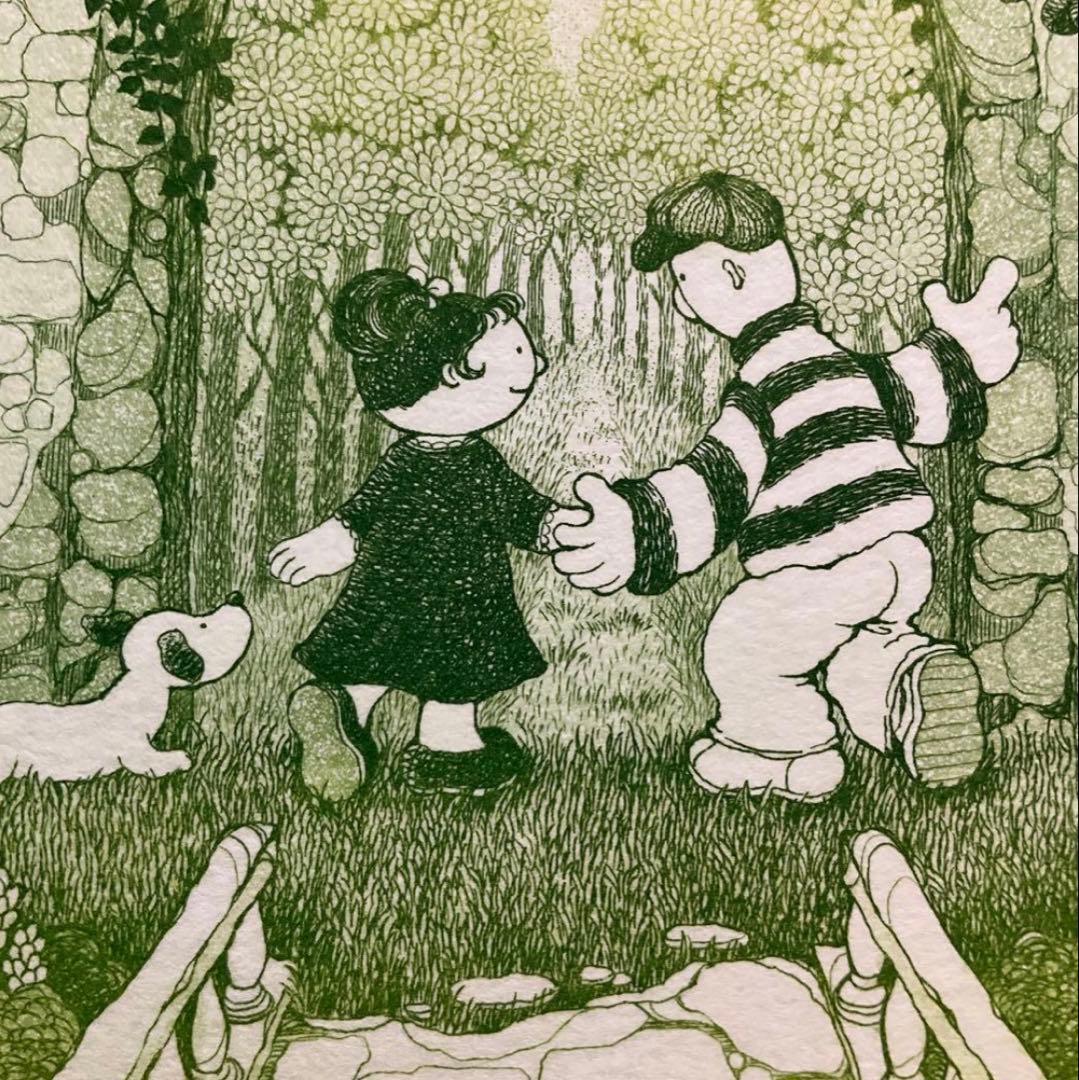 絵画・額縁・版画・上砂理佳・Prelude(1999年)・エッチング ・美術品