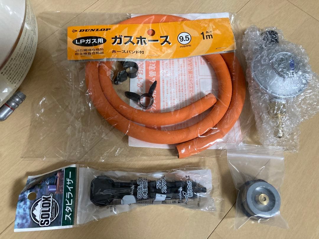 防災キャンプ　 10合炊き炊飯器&レギュレーター&ホース一式