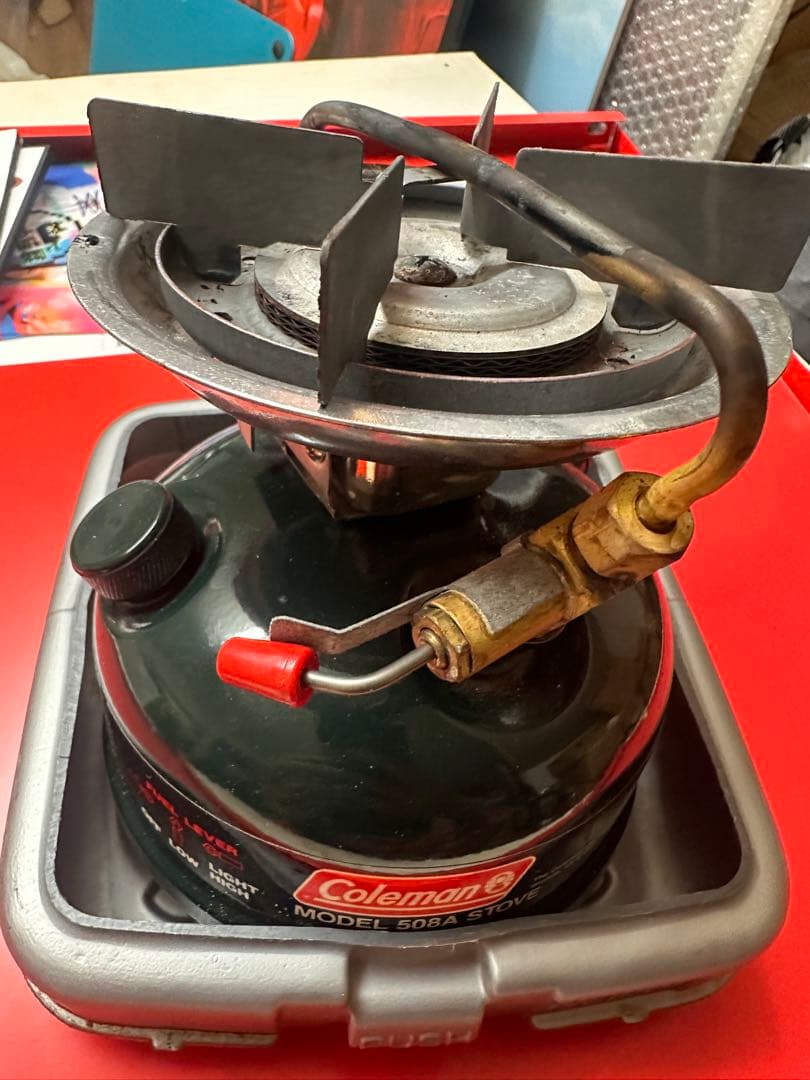 Coleman 508A シングルバーナー USA製 純正ケース付き