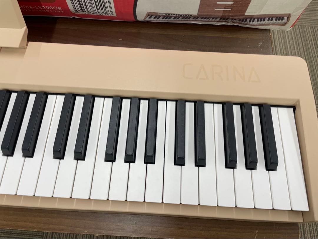 電子ピアノ　88鍵盤　充電タイプ　スリム軽量 オークベージュ