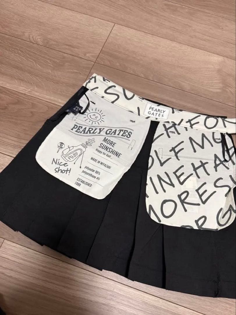 PEARLY GATES ブラック プリーツスカート新品未使用品
