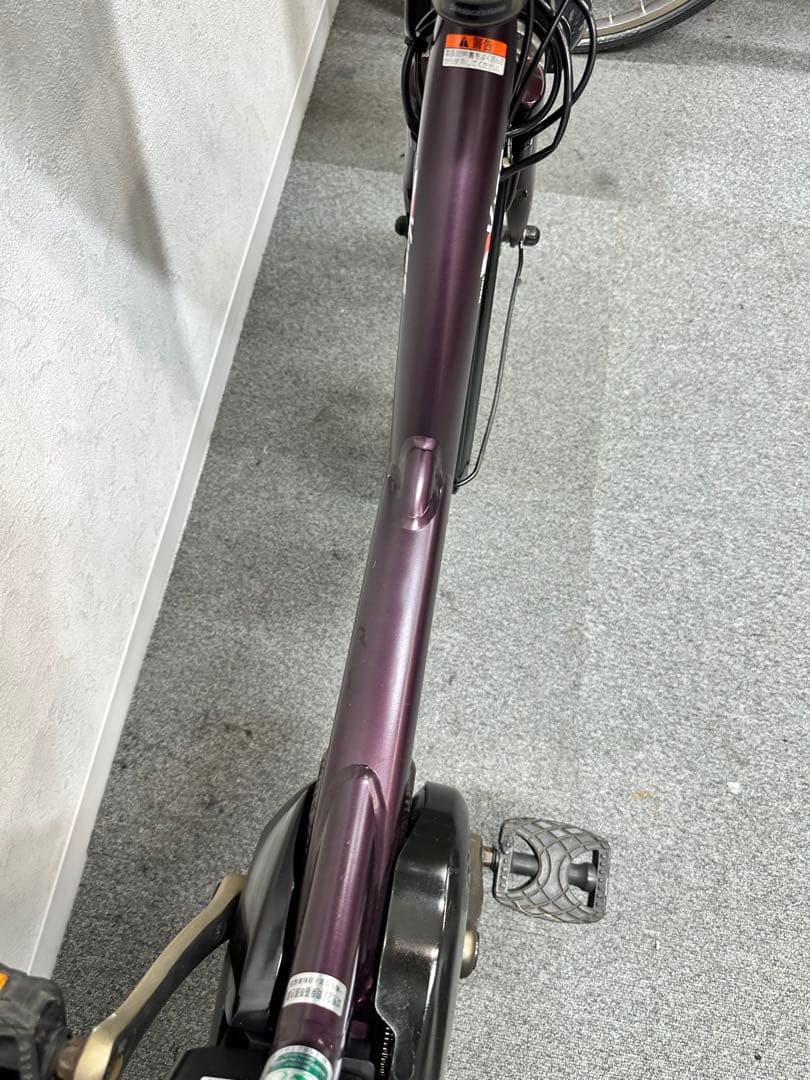 ヤマハパスKISS 子供乗せシート付き電動自転車　大型フロントカゴあり　お買い得