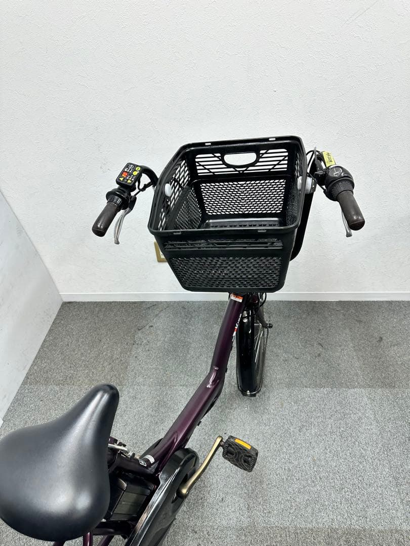 ヤマハパスKISS 子供乗せシート付き電動自転車　大型フロントカゴあり　お買い得