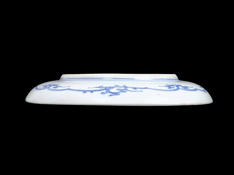 大聖寺伊万里　金襴手 花鳥紋に鳳凰の図　8寸皿　C777 AS-fbtw