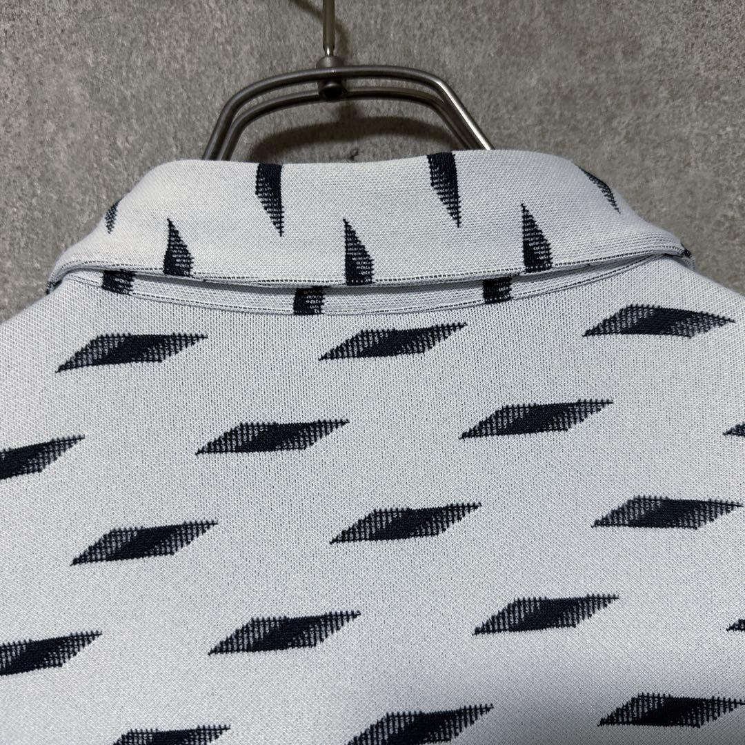PUMA GOLF プーマゴルフ 長袖 総柄 ポロシャツ グレー M メンズ