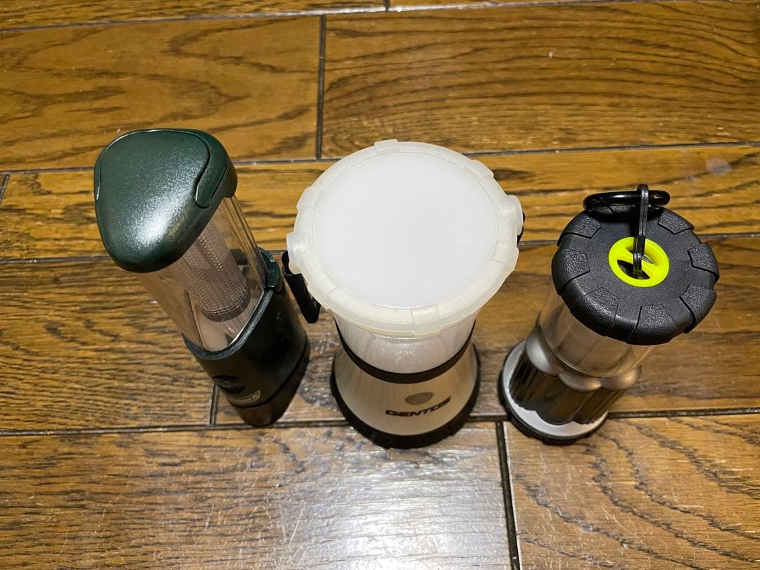 小型ランタンGENTOS　EX-737XNとEX-136Sとコールマン