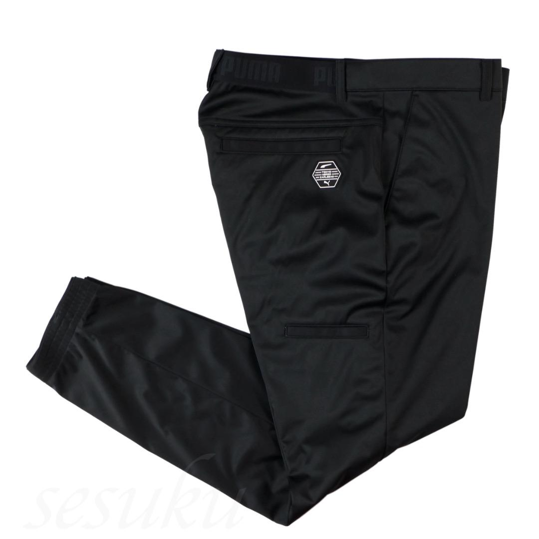 【M】秋冬 定価17,600円 プーマ GOLF ストレッチ ジョガーパンツ 黒