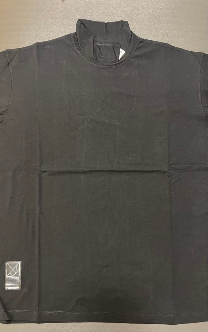 TANGRAM 黒 モックネック ロングスリーブ　L