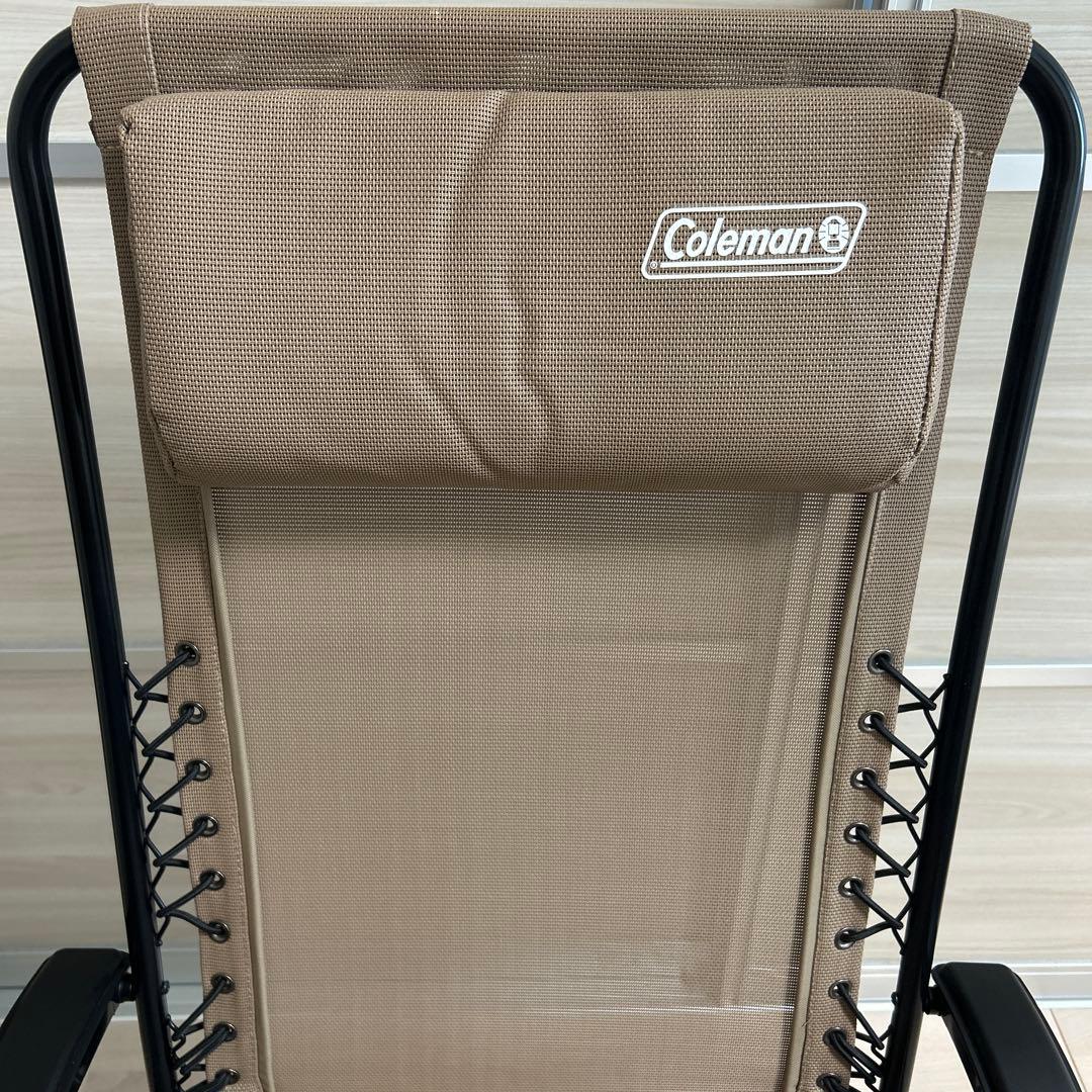 Coleman ベージュ リクライニングチェアインフィニティチェア