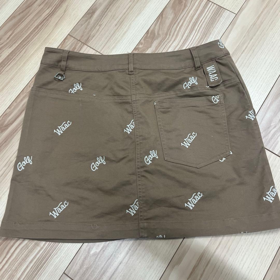 WAAC ワックスカート　WAACロゴ柄スカート　美品