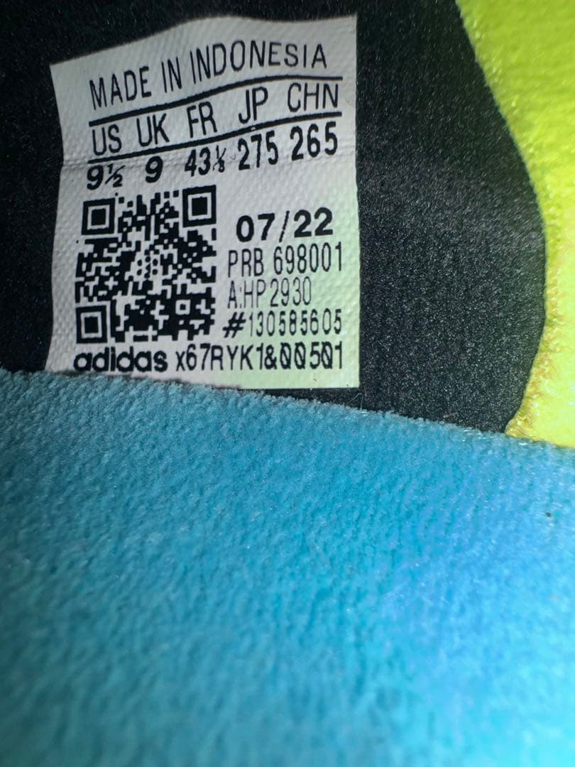 adidas アディダス サッカーシューズ ブラック/イエロー/レインボー