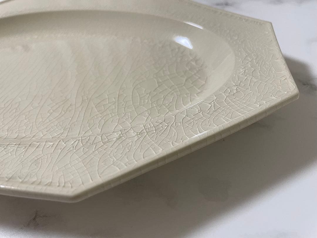 ⭐️【新品未使用】石川隆児 貫入 Oval Octogonal Plate