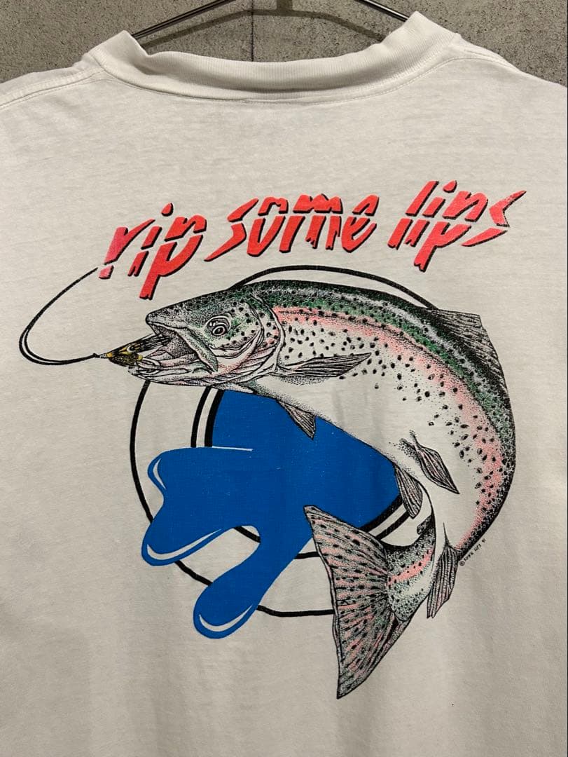 90s vintage ONEITA 釣り fishing Tシャツ Lサイズ