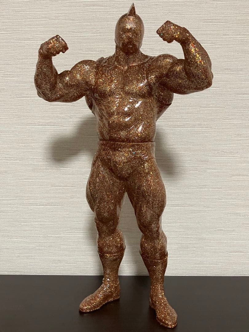 レアCCPキン肉マン40cmビッグソフビ金ラメキン消しダイキャストキンケシスグル