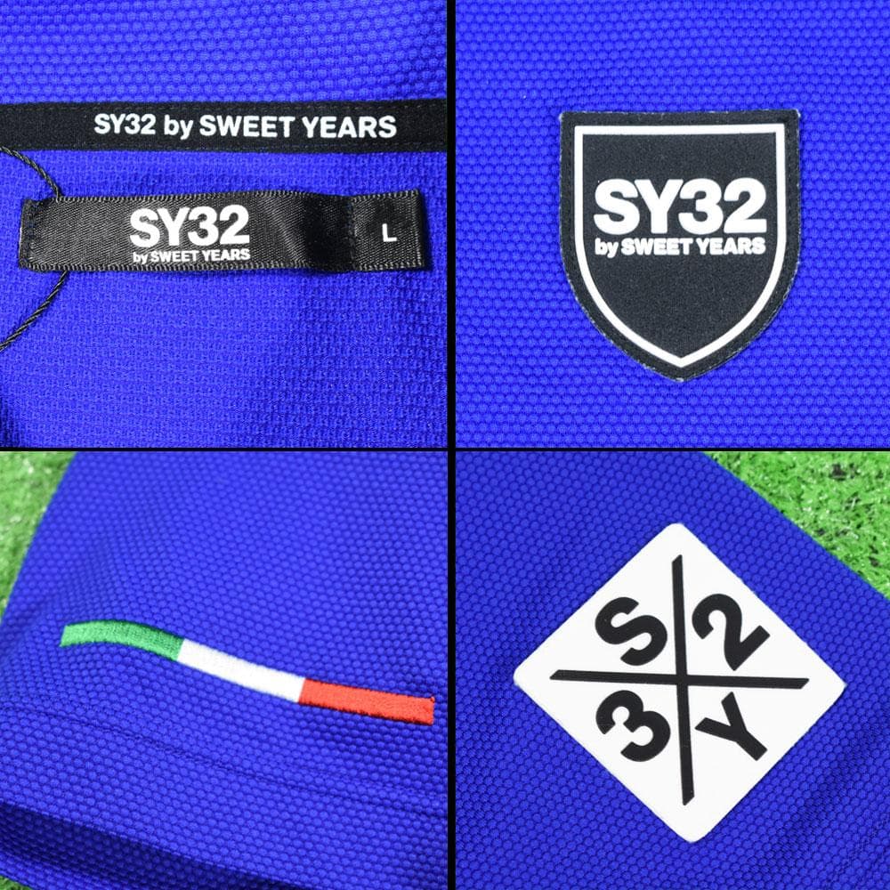 SY32 by SWEET YEARS/ゴルフ ポロシャツ【ブルー/L】超美品！