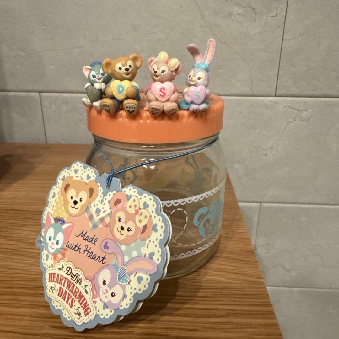 ディズニー　ダッフィー&フレンズ　空き瓶•ガラス瓶　5個セット、タグ付き