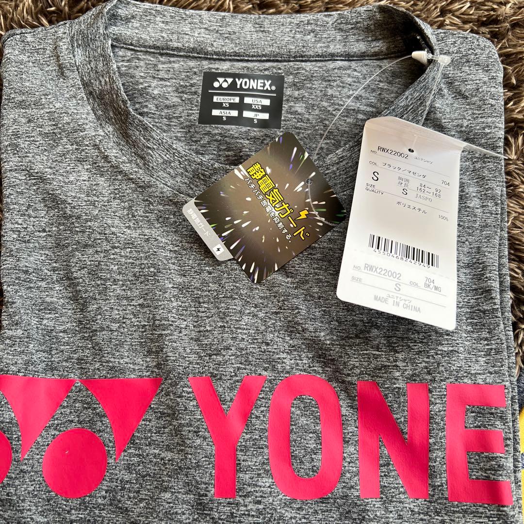 新品未使用タグ付き　YONEX ヨネックス　テニスウェア　半袖Tシャツ　ロゴ入り