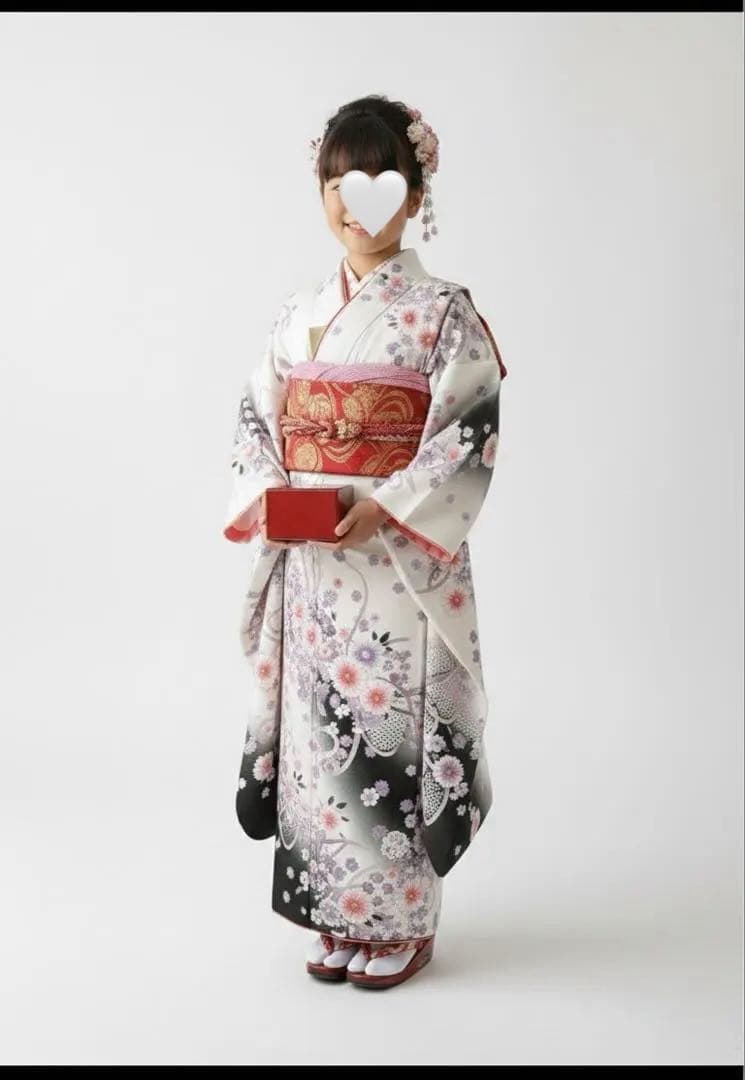 七五三　正絹　四つ身祝い着
